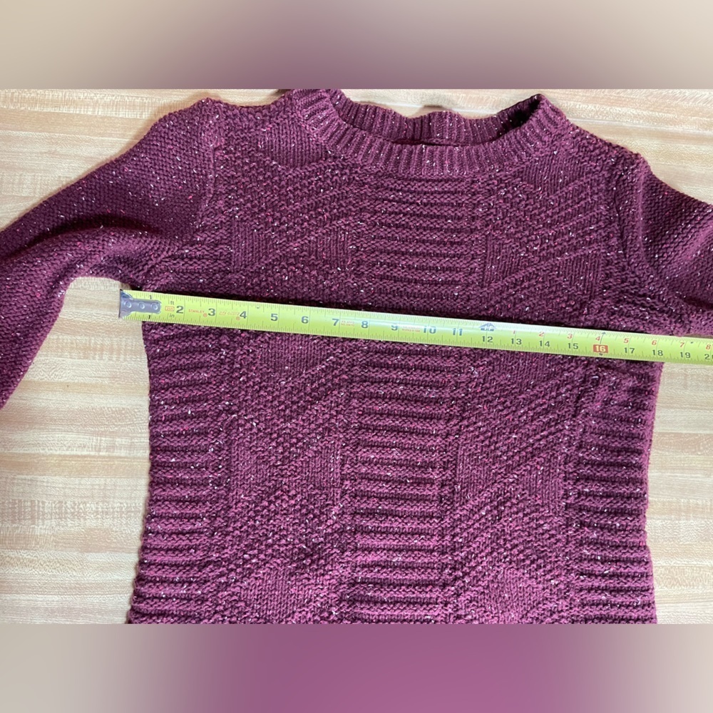 Hollister cotton wool blend long sleeve crew neck sweater women’s size S - Picture 10 of 16